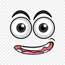 big eye and laughter premium vector png