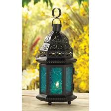 Glass Iron Moroccan Candle Hanging