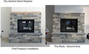 Help Dry Stacked Stone Fireplace Issues