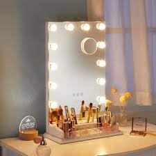 luxfurni vanity mirror with lights