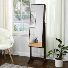 free standing jewelry armoire with