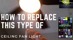 how to replace ceiling fan light bulb