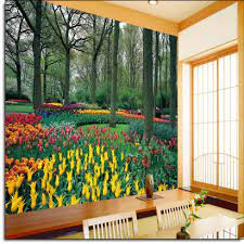 Tulip Garden Wall Mural Ds8042