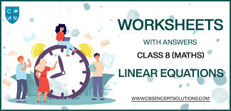 mathematics linear equations worksheets