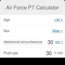 air force pt calculator