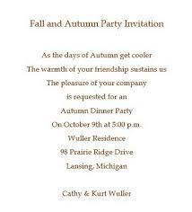 Fall Autumn Party Invitations Wording Free Geographics