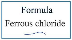 the formula for ferrous chloride