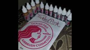 tickled pink airbrush cosmetics review