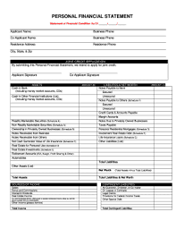 Simple Financial Statement Form Magdalene Project Org