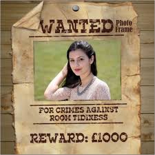 wanted photo frame funny wild west
