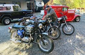 four 1970s vine euro motorcycles
