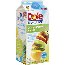 Dole 100 Juice Flavored Blend Of