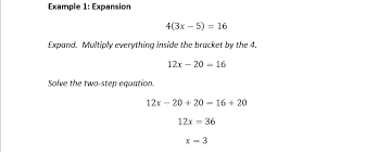 Equations With Brackets