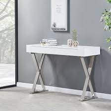 Mayline High Gloss Console Table In