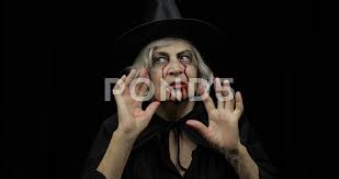old witch halloween makeup elderly
