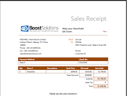 Using Document Maker To Generate Sales Receipt Boostsolutions