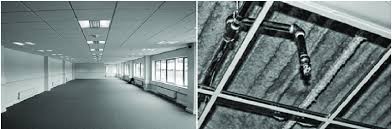 suspended ceiling and piping systems