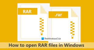 how to open rar files in windows 11 10