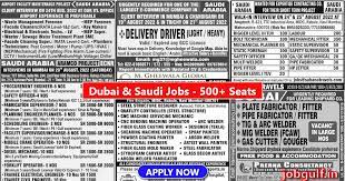 Gulf Jobs Walkin Large Vacancies For