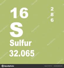 Sulfur Periodic Table Elements Stock Photo Imwaltersy