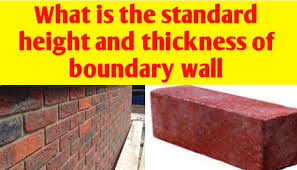 Thickness Of Boundary Wall
