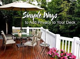 4 Simple Ways To Add Privacy To Your Deck