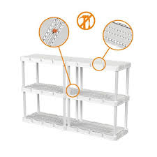 A Shelf 3 Shelf Interlocking Organizers