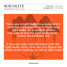 There Are 4 Light Bulbs In A Room And 4 Switches