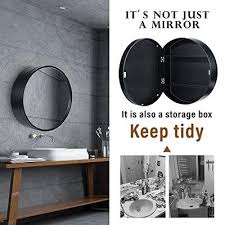 Sdk Round Bathroom Mirror Cabinet