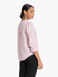 Womens Jemma Chelsea Gauze Shirt Pink Dawn