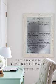 Stir the magnetic paint before application. Diy Framed Dry Erase Board Love Grows Wild