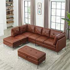 leather l shaped sectional sofa