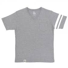 07 006 5 2oz Zimbabwe V Neck T Shirt Grey