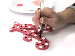 How To Paint Polka Dots On Wood Letters