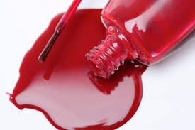 how to clean spilled nail polish from