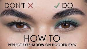 perfect eyeshadow on hooded eyes