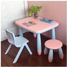 This one features a minimalist design that's perfect for afternoon tea parties, lego building or snack time. Children S Study Desk Toddler Tables Chairs Kids Furniture Set Student Learn Game Dining Table Thicken Plastic Stable 4 Colors Children S Study Table And Chair Set Color A Tastesutra Com