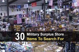 30 military surplus items to