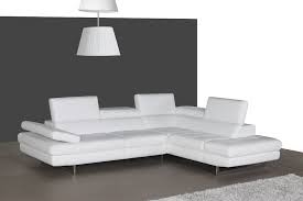 a761 sectional sofa in white leather