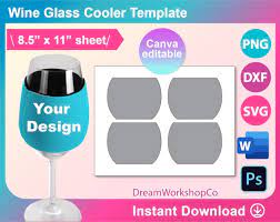 Wine Glass Cooler Template Wine Glass