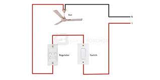 fan regulator connection ceiling fan