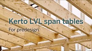 kerto lvl span tables for predesign