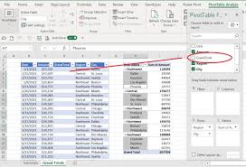 grand total rows in excel pivottable