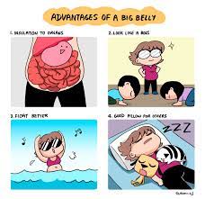 Comics: Advantages of a big belly