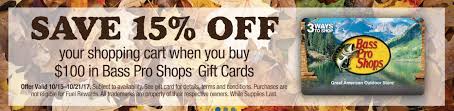 Bass pro gift cards can be redeemed online at www.basspro.com or www.cabelas.com , on bass pro shops and cabela's catalog orders, and for purchases made at. Top Deals On Gift Cards For 2018 Gift Card Girlfriend