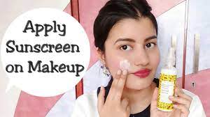 how to apply sunscreen over makeup 2