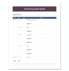 Free Meeting Agenda Templates Conference Format Examples Of