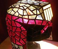 Judge Dredd Stained Glass Lamp
