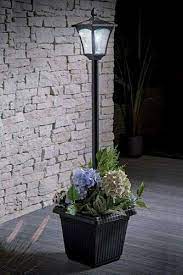 Outdoor Solar Lamp Post With Planter