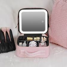 cosmetic bags cases smart led makeup